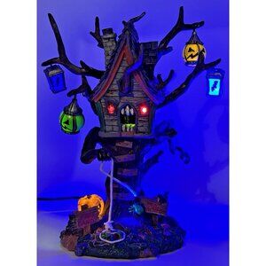 Lemax Hungry Tree House Spooky Town Halloween Village w/Adapter Works 64427 2006